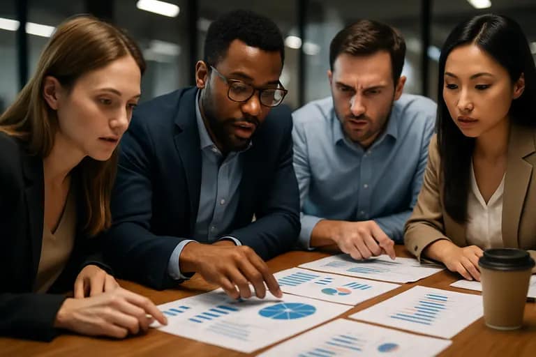 Analyst reviewing AI tool settings and privacy controls on a workstation