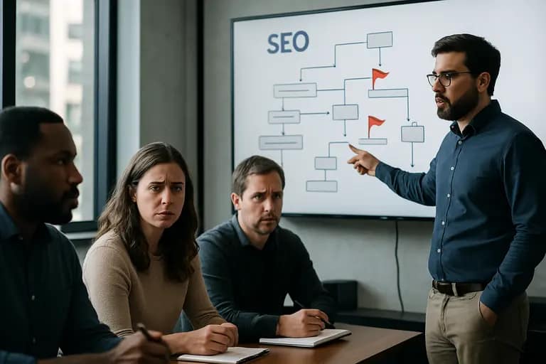Content operations team checking AI outputs before publication