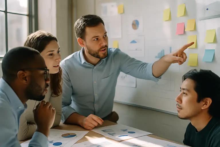 Editorial and technical teams mapping AI use cases against budget and risk controls