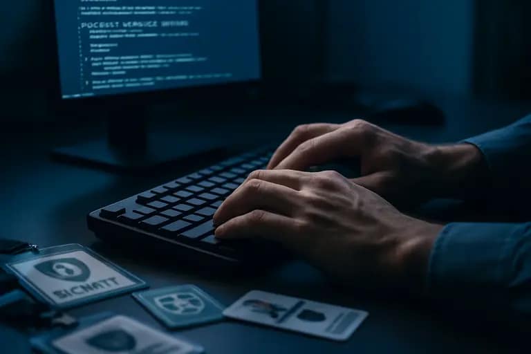 Layered security diagram with sandbox, network, credential, and monitoring controls