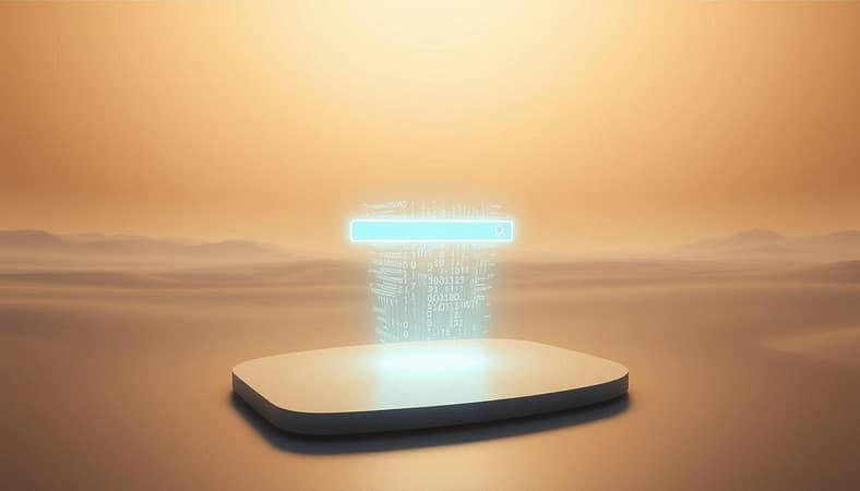a serene, minimalist landscape with a glowing, futuristic search engine algorithm visualized as a dynamic, holographic display hovering above a sleek, reflective surface, with a subtle gradient background conveying a sense of technological progress and innovation, shot with a wide-angle lens to capture the grandeur and scale of the scene, illuminated by warm, diffused lighting that casts gentle shadows, creating an atmospheric, contemplative mood a serene, minimalist landscape with a glowing, futuristic search engine algorithm visualized as a dynamic, holographic display hovering above a sleek, reflective surface, with a subtle gradient background conveying a sense of technological progress and innovation, shot with a wide-angle lens to capture the grandeur and scale of the scene, illuminated by warm, diffused lighting that casts gentle shadows, creating an atmospheric, contemplative mood