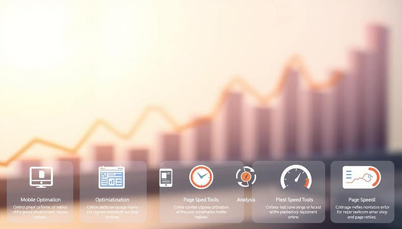 a sleek, minimalist webpage layout showcasing various mobile optimization techniques and page speed tools, presented against a soft, blurred background of elegant graphs and charts. The foreground features a clean grid of icons and infographic elements, each illustrating a specific optimization method or analysis tool. Warm, directional lighting casts subtle shadows, creating depth and a sense of digital sophistication. The overall tone is professional, informative, and visually engaging, perfectly suited to educate readers on advanced strategies for maximizing online performance. a sleek, minimalist webpage layout showcasing various mobile optimization techniques and page speed tools, presented against a soft, blurred background of elegant graphs and charts. The foreground features a clean grid of icons and infographic elements, each illustrating a specific optimization method or analysis tool. Warm, directional lighting casts subtle shadows, creating depth and a sense of digital sophistication. The overall tone is professional, informative, and visually engaging, perfectly suited to educate readers on advanced strategies for maximizing online performance.