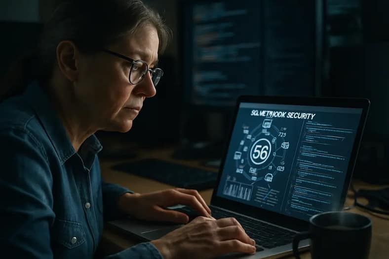 5G NAS security review with network engineers checking core signaling diagrams