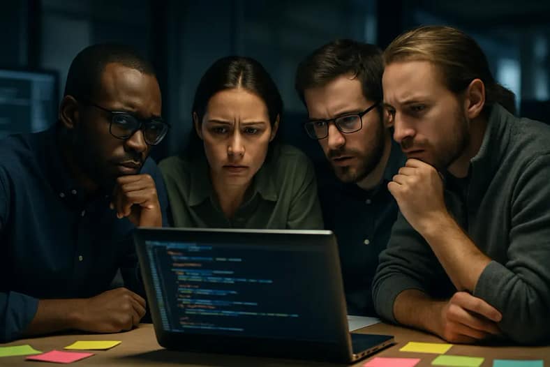 AI containment strategies shown through servers, access controls, and monitoring dashboards