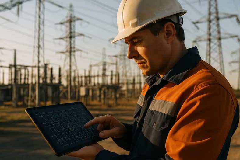 Grid Enhancing Technologies sensors on transmission lines near a utility control center
