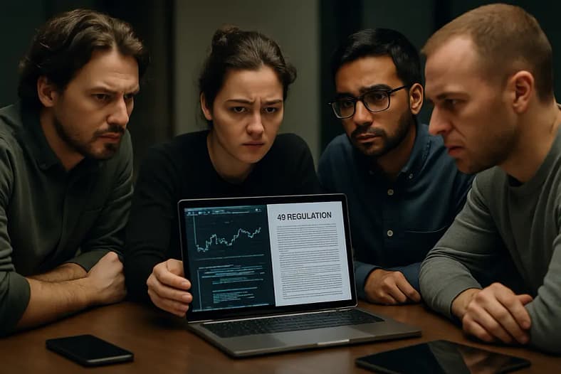 AI Regulatory Uncertainty shown through policy documents and technical review notes