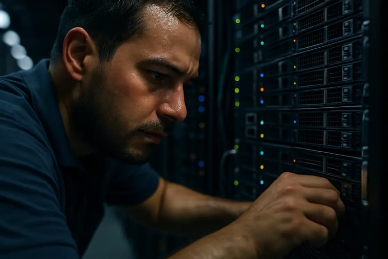 Data Center Energy equipment connected to utility-scale power infrastructure